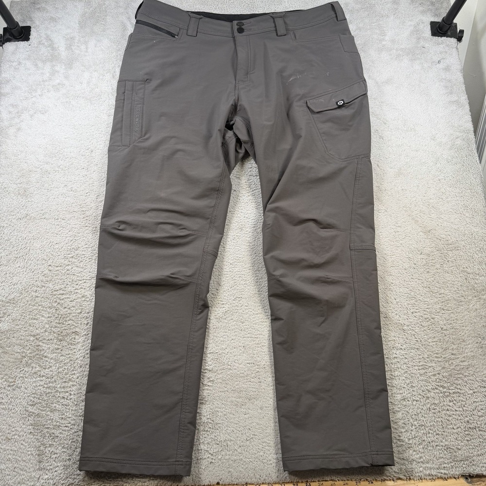 Truewerk Pants Mens 42x34 Grey T2 WerkPant Workwear Stretch Cargo